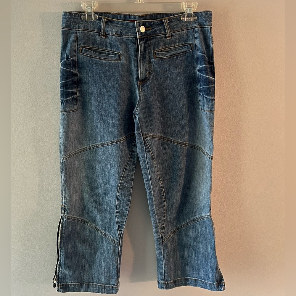 Women’s Goddess Blue Ankle Cropped Jeans